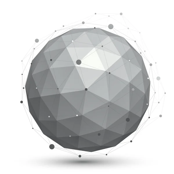 Moderna bola de tecnologia digital, abstrato fundo incomum, vec — Vetor de Stock
