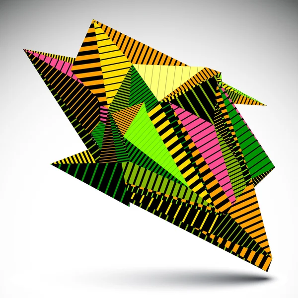 Φωτεινό περίπλοκη αντίθεση eps8 σχήμα που κατασκευάζονται από triangl — Διανυσματικό Αρχείο
