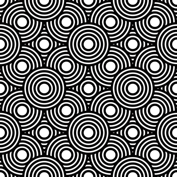 シームレスな黒と白の幾何学的なベクトルの背景、単純な str — ストックベクタ