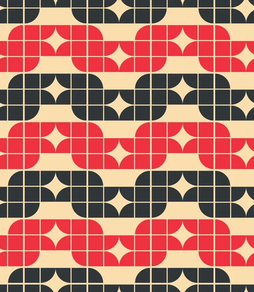 Векторный красочный геометрический фон, красный и черный ромбический абст — стоковый вектор