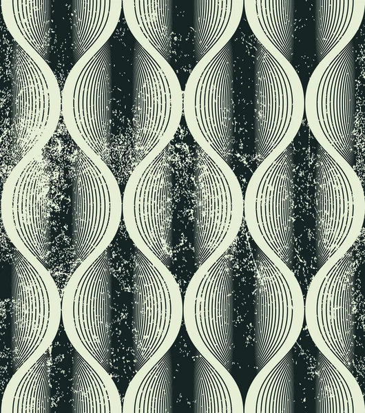 Padrão de linhas de onda sem costura, fundo geométrico abstrato, vect — Vetor de Stock