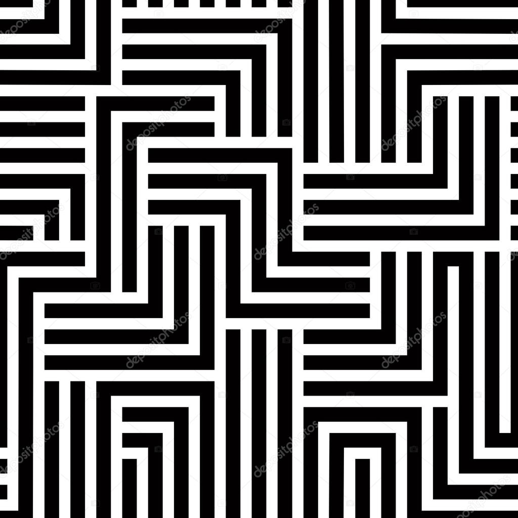 Maze seamless pattern.