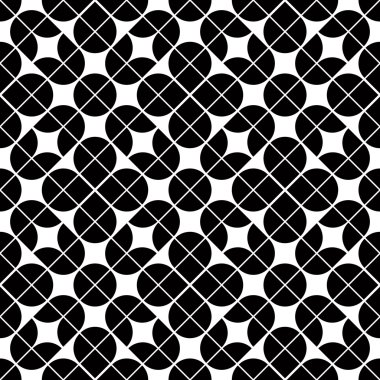 siyah ve beyaz soyut geometrik seamless modeli, vektör Devamı
