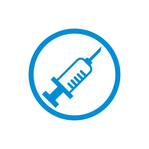 Syringe vector icon isolated. — Stock Vector