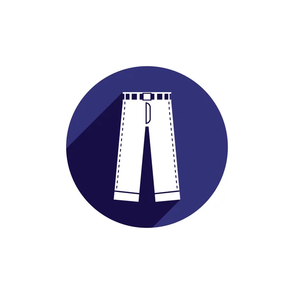 Jeans vector pictogram geïsoleerd. — Stockvector