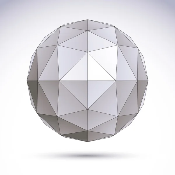 3D πολυγωνικά γεωμετρικό αντικείμενο, αφηρημένα σχέδια στοιχείο του διανύσματος, c — Διανυσματικό Αρχείο