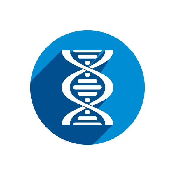 Icono vectorial de ADN aislado sobre fondo blanco. — Vector de stock
