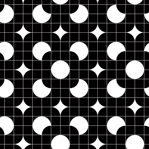 Retro azulejos patrón sin costura, vector de fondo. — Archivo Imágenes Vectoriales