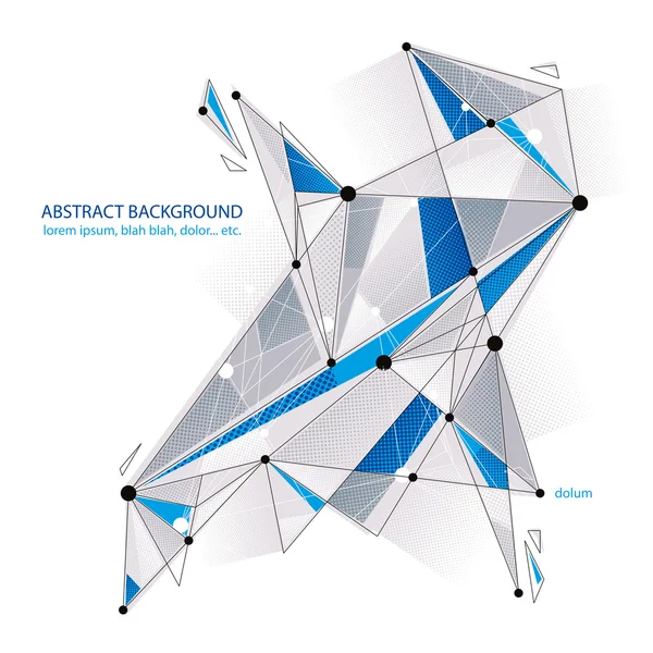 Astratto sfondo vettoriale maglia 3d, astratto illustrazione concettuale, ingegneria e nuove tecnologie e temi scientifici, chiaro eps 8. — Vettoriale Stock