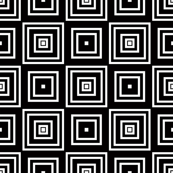 Seamless geometric pattern, simple vector black and white stripe — Stock Vector