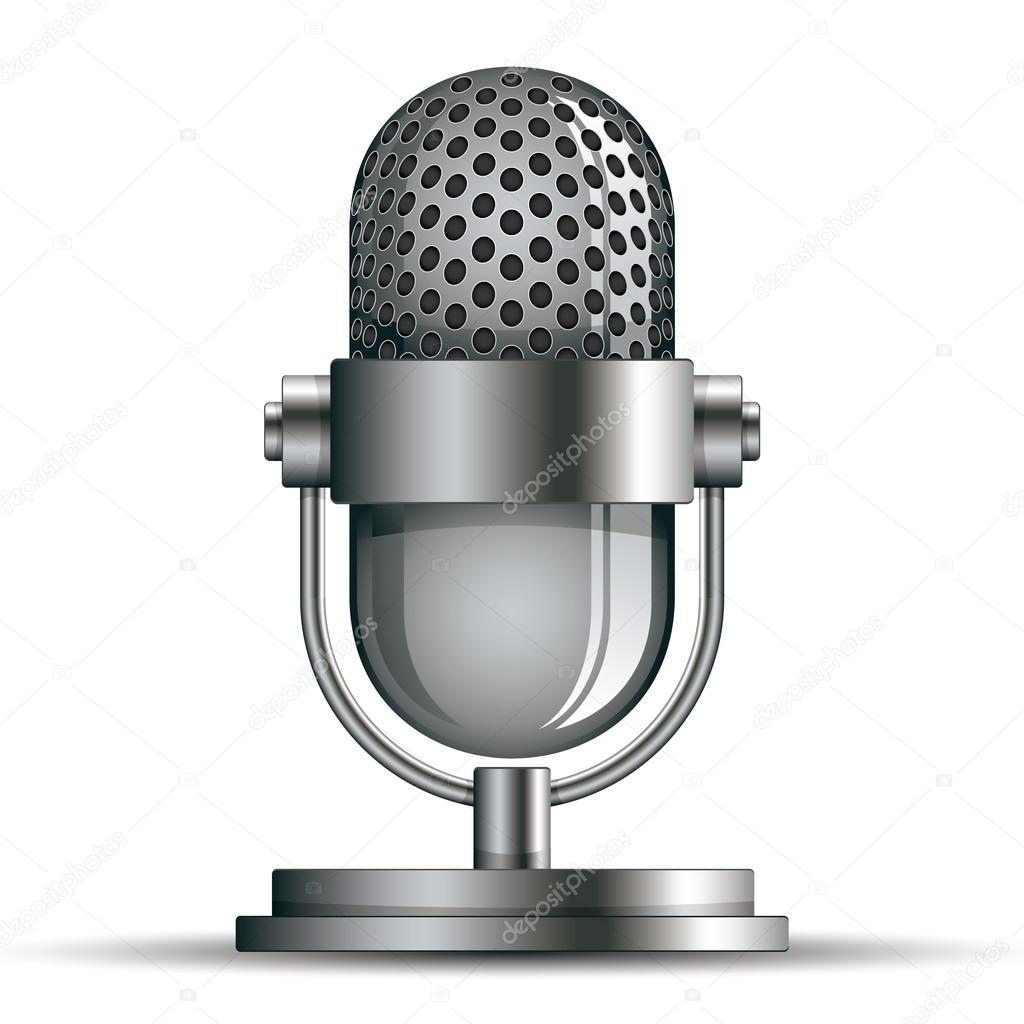 Microphone icon.