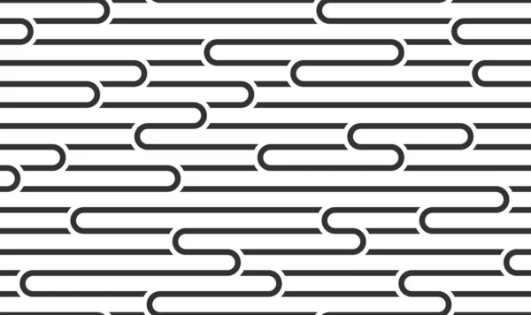 Fondo Lineal Sin Costura Con Líneas Retorcidas Patrón Geométrico Abstracto — Archivo Imágenes Vectoriales