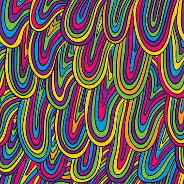 Funky tarzı renkli seamless modeli.