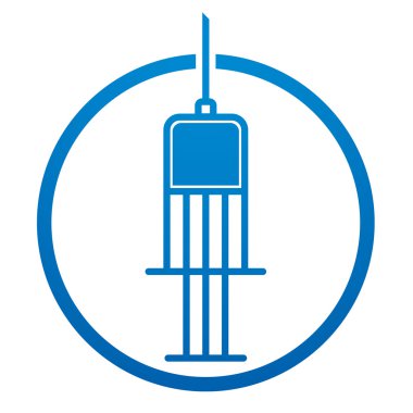 aşı ile tıbbi şırınga.