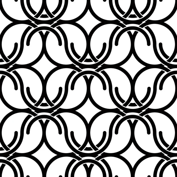 Svarta och vita vintage stil nettning seamless mönster, vektor b — Stock vektor
