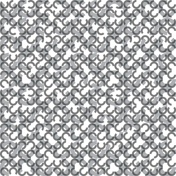 Cercles motif sans couture géométrique, vecteur de style rétro répétant — Image vectorielle