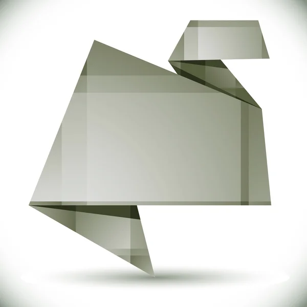 Origami style abstrakt vektor bakgrund, traditionell stil mono — Stock vektor