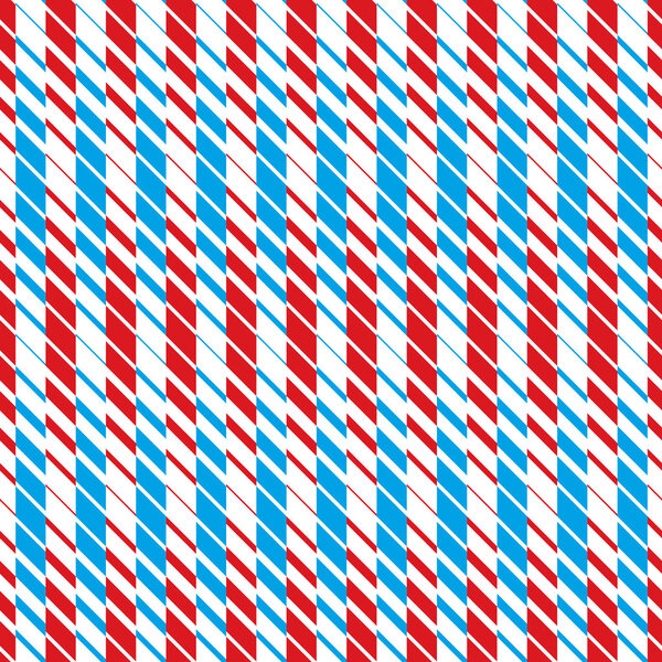 Red and blue lines seamless pattern, geometric simple vector bac