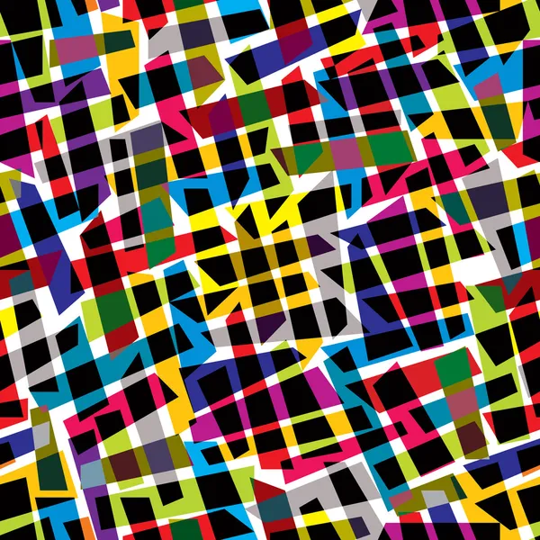 抽象的なカラフルなシームレス パターン、ベクトルの背景. — ストックベクタ