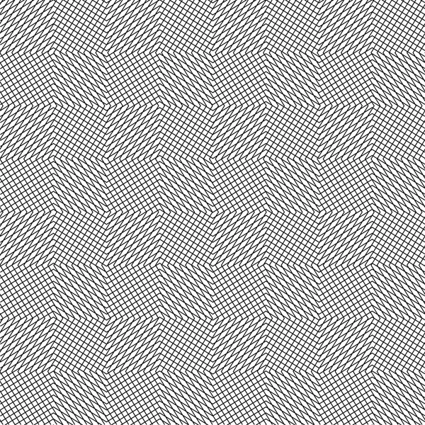简单的光学无缝模式，单色黑色和白色 — 图库矢量图片