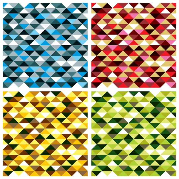 Motifs géométriques sans couture avec des éléments colorés, vecteur backg — Image vectorielle