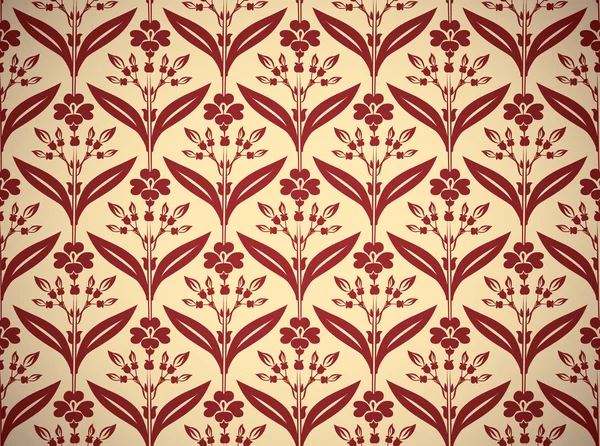 Élégant motif floral vintage sans couture avec graphique stylisé fl — Image vectorielle