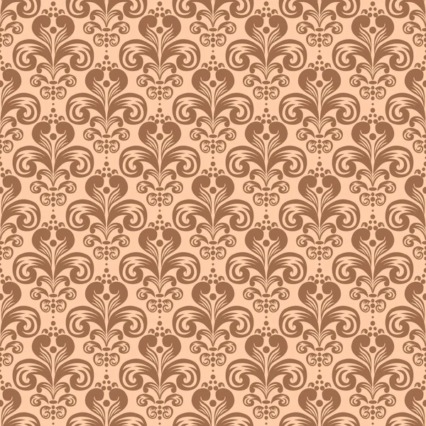 Stylish vintage floral seamless pattern, Victorian style vector — Stock Vector