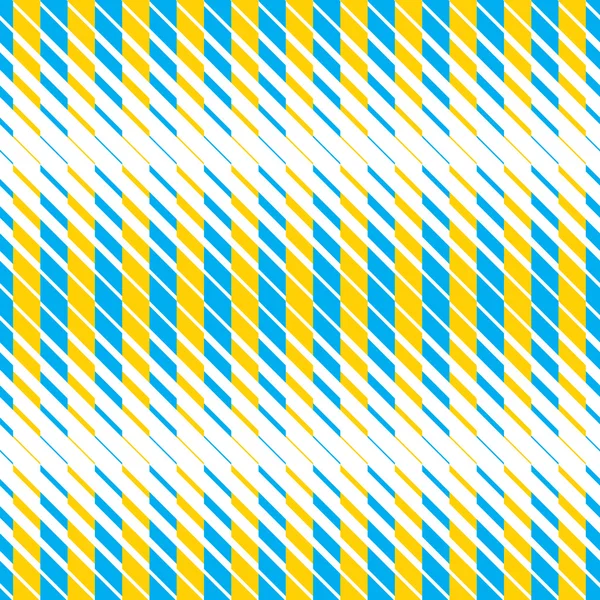 Lignes jaunes et bleues motif sans couture . — Image vectorielle