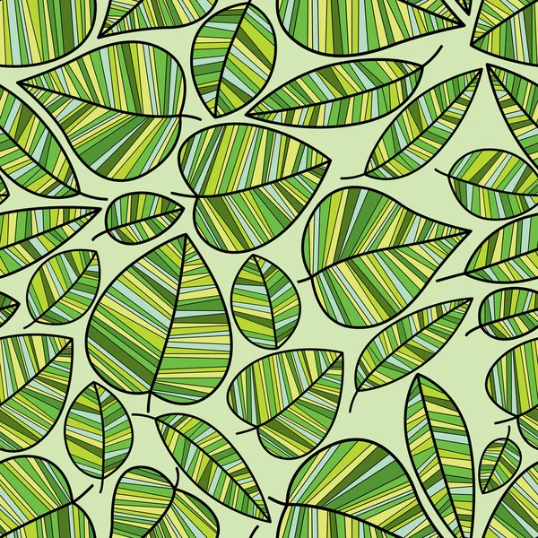 Spring leaves seamless pattern. — Stock Vector