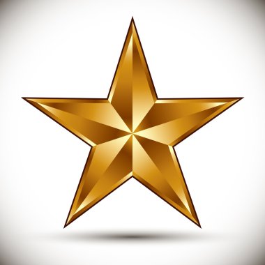 Altın vektör yıldız.