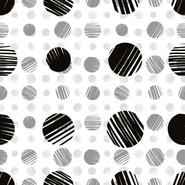 noktalar seamless modeli, tek renkli kroki.