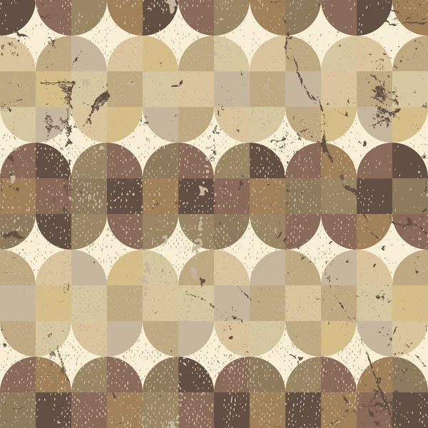 Antiguo fondo sin costuras de mosaico rayado y manchado . — Vector de stock