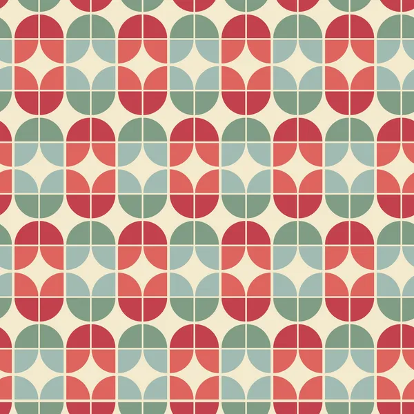 ビンテージ スタイルのシームレスな幾何学的なタイル パターン. — ストックベクタ