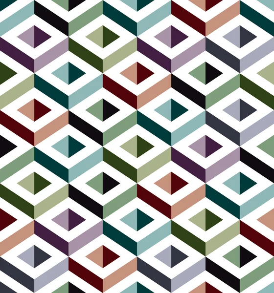 3D seamless pattern. — Stock Vector
