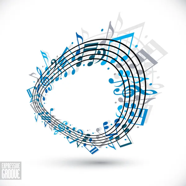 Expressive groove concept. — Stock Vector