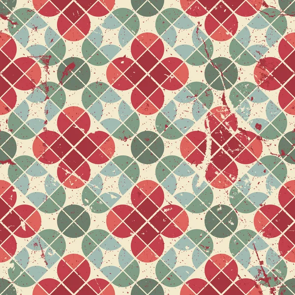 Azulejos de la flor abstracta patrón sin costura . — Vector de stock