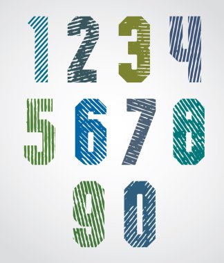 doku geometrik numaralarını noktalı çizgiler ile Yazdır.