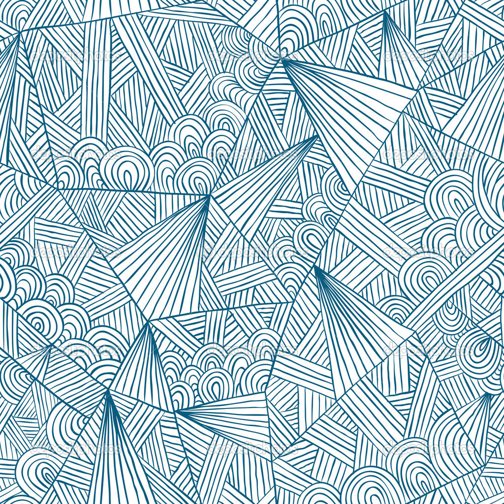 Doddle seamless pattern.