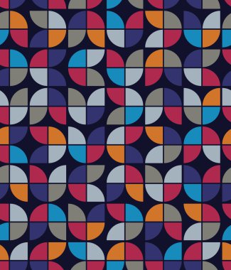Dikişsiz Mozaik çini deseni retro tarzı.