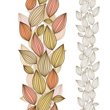 Kusursuz çiçek kağıdı, el çizimi, vektör.