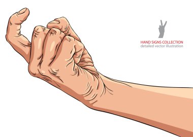 el işareti, detaylı vektör çizim gel.