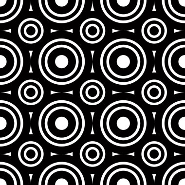 kesintisiz geometrik siyah ve beyaz çizgili arka plan, basit ve