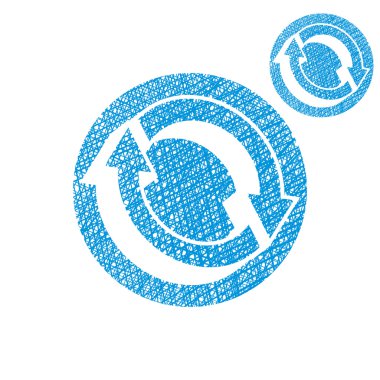 yenileme okları döngü vektör sade tek renkli simge Isola yeniden