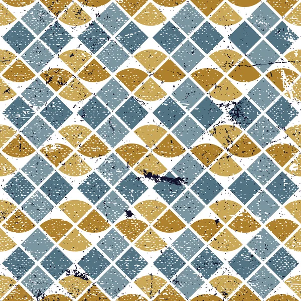 Azulejos geométricos patrón sin costura . — Vector de stock