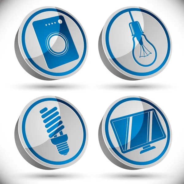 Set di icone per elettrodomestici 3 . — Vettoriale Stock