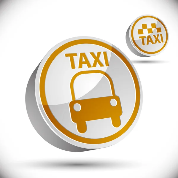 Taxifahrer-Ikone. — Stockvektor