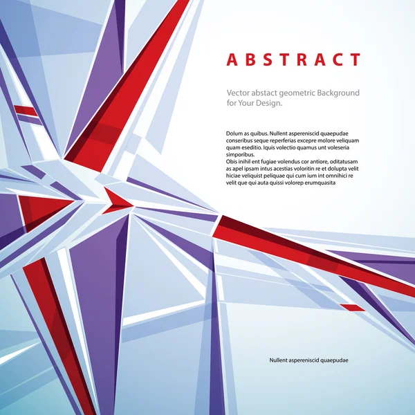Fondo geométrico abstracto vectorial, estilo contemporáneo illustr — Archivo Imágenes Vectoriales