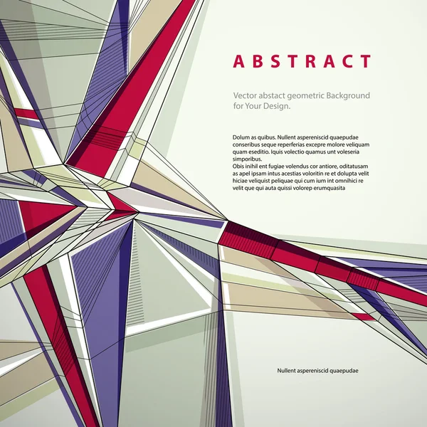 Vektor abstrakter geometrischer Hintergrund. — Stockvektor