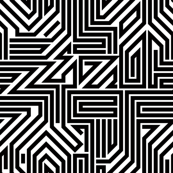 Placa de circuito abstracto patrón sin costura en blanco y negro . — Vector de stock
