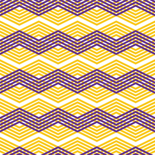 ジグザグ幾何学的なパターン、レトロなスタイルのベクトルの背景. — ストックベクタ